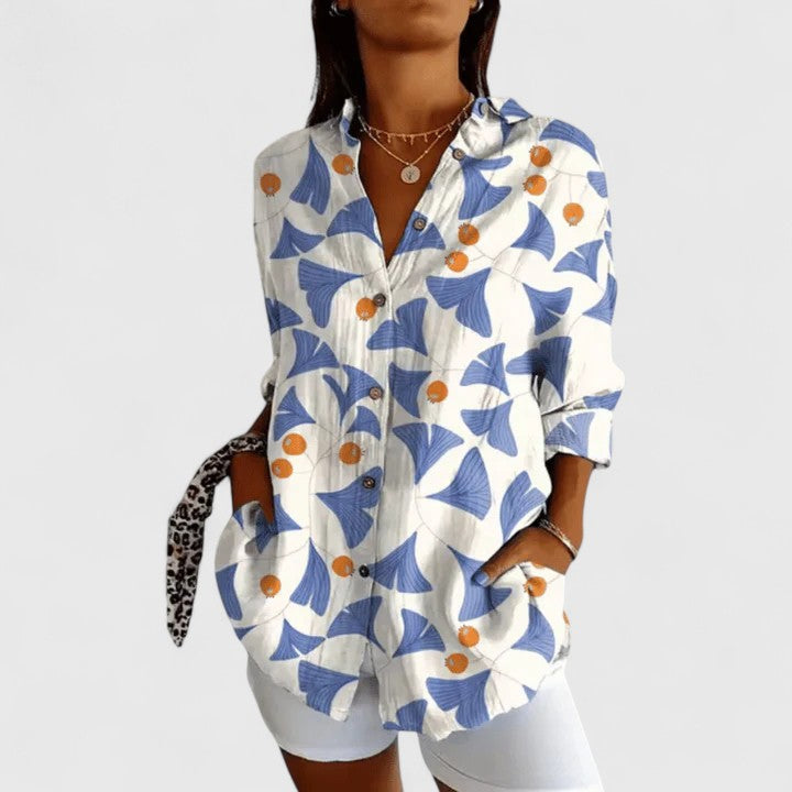 Annie | Elegant Floral Blouse